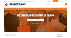 Desktop Screenshot of licenciaturaspregrados.com